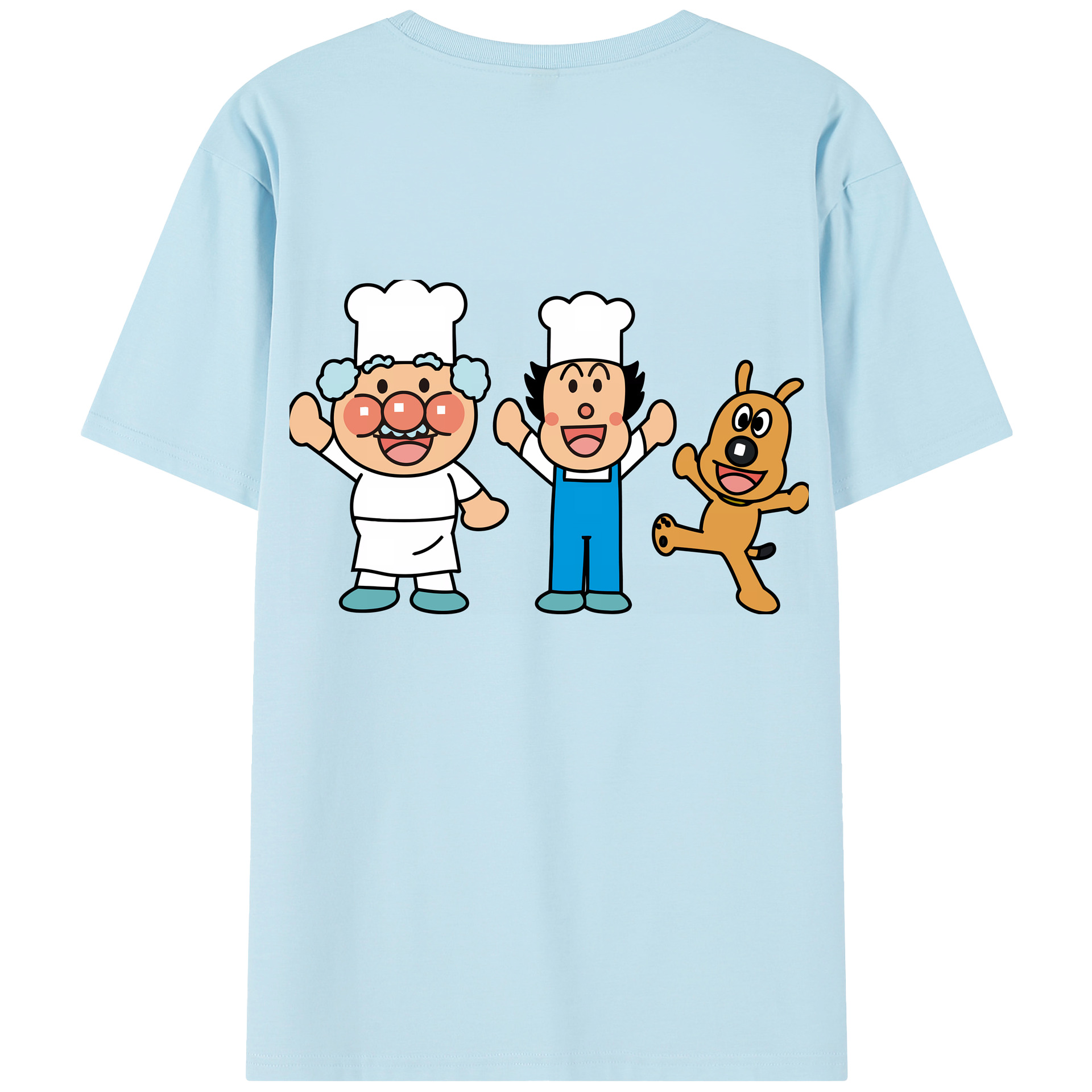 （画像用） アンパンマン Anpanman 綿100％半袖Tシャツ（背面プリント）